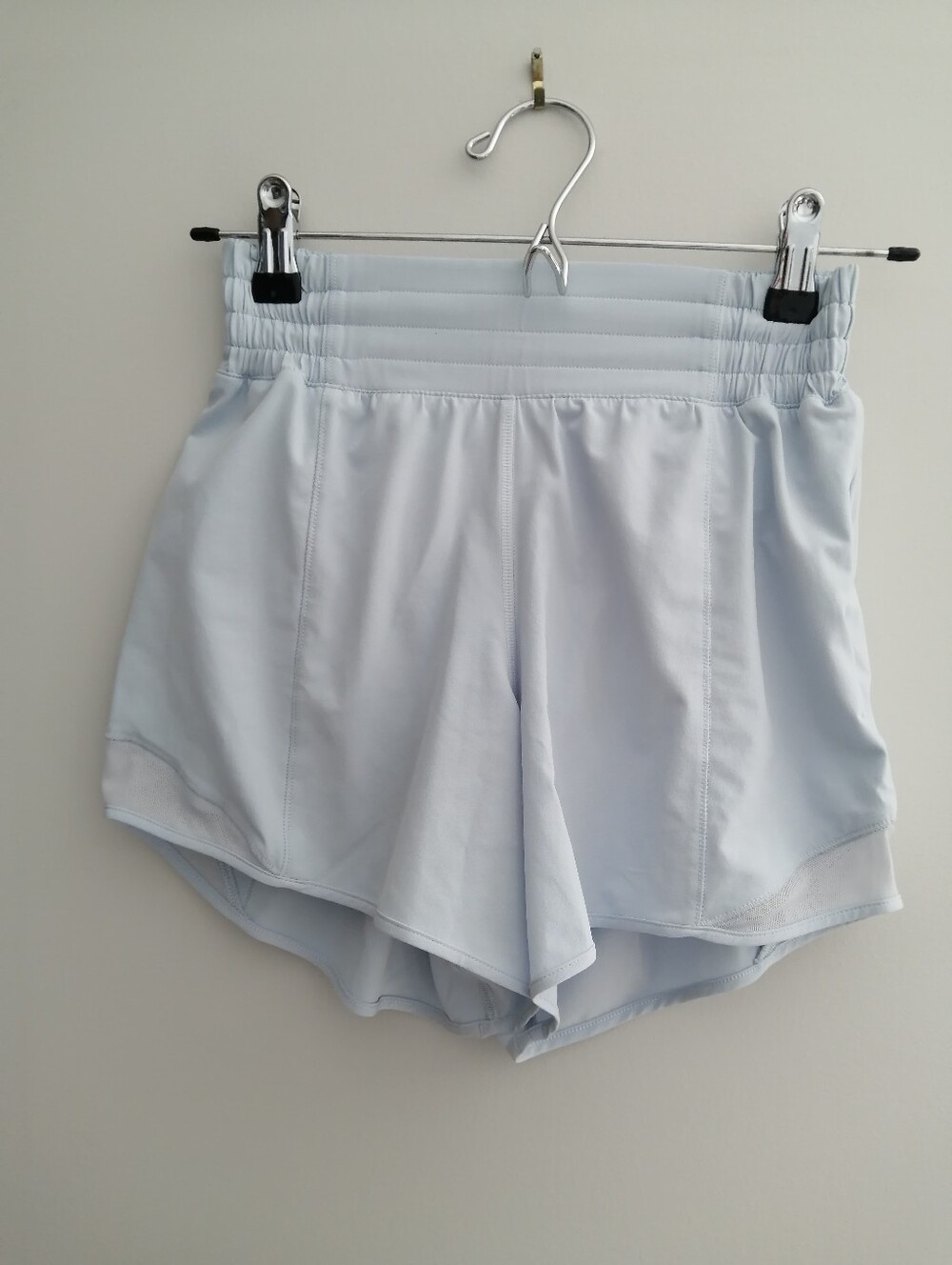2025 Lululemon Hotty Hot Lined Shorts 4 Inch Serene Blue Reflective Size 2